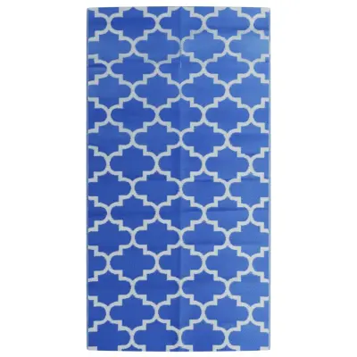 vidaXL Zunanja preproga ARAKIL modra 80x150 cm PP