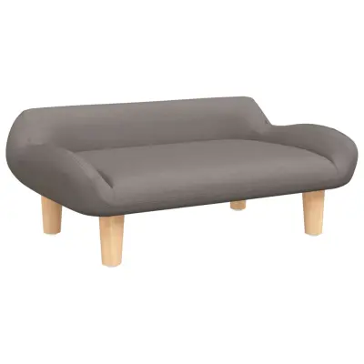 vidaXL Otroški kavč taupe 70x40x24 cm blago
