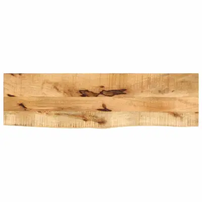 vidaXL Mizna plošča 110x30x3,8cm naraven rob trden robusten mangov les