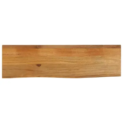 vidaXL Mizna plošča z naravnim robom 100x40x2,5 cm trden mangov les