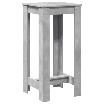 vidaXL Barska miza betonsko siva 51x50x103,5 cm inženirski les