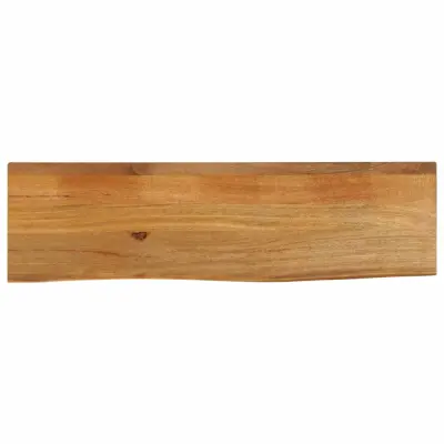 vidaXL Mizna plošča z naravnim robom 120x20x2,5 cm trden mangov les