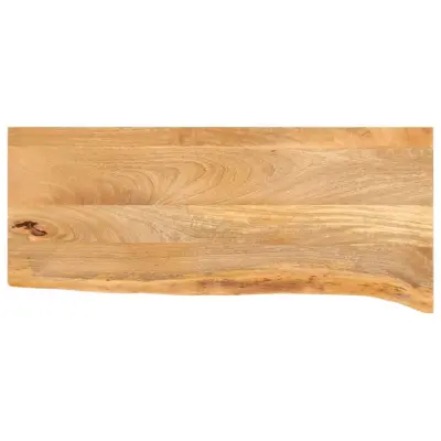 vidaXL Mizna plošča z naravnim robom 90x30x2,5 cm trden mangov les