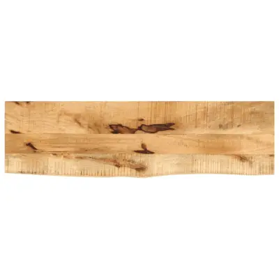 vidaXL Mizna plošča 120x30x2,5cm naraven rob trden robusten mangov les