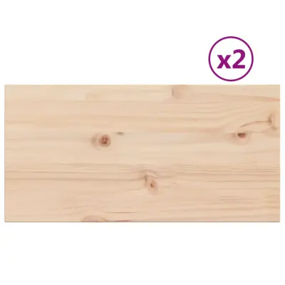 vidaXL Mizna plošča 2 kosa 60x30x2,5 cm pravokotna trdna borovina