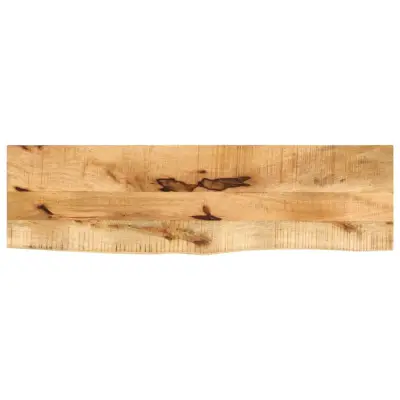 vidaXL Mizna plošča 100x40x3,8cm naraven rob trden robusten mangov les