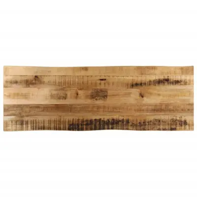 vidaXL Mizna plošča z naravnim robom 140x40x3,8cm trden robusten mango