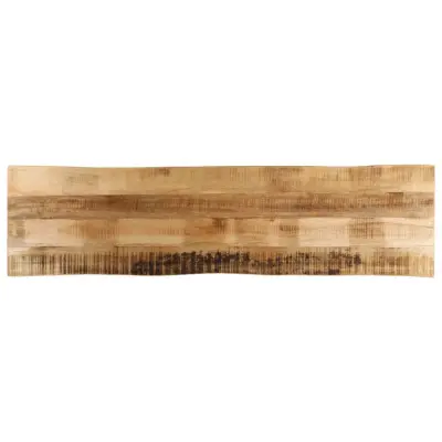 vidaXL Mizna plošča z naravnim robom 160x40x3,8cm trden robusten mango