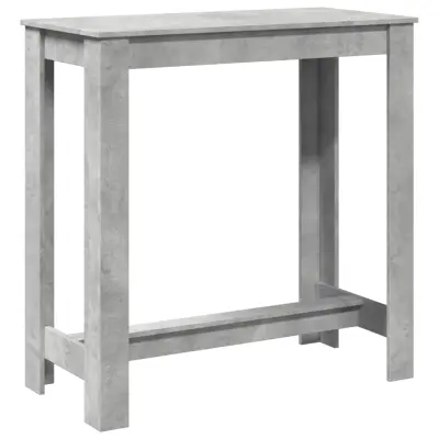 vidaXL Barska miza betonsko siva 102x50x103,5 cm inženirski les