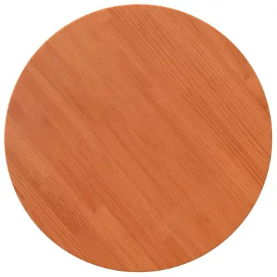 vidaXL Mizna plošča okrogla voščeno rjava Ø70x2,5 cm trdna borovina