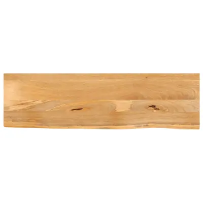 vidaXL Mizna plošča z naravnim robom 120x30x2,5 cm trden mangov les