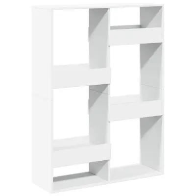 vidaXL Pregrada za prostor bela 100x33x135 cm inženirski les