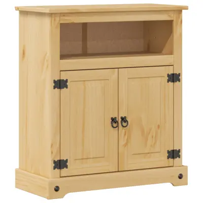 vidaXL Kopalniška omarica Corona 70x33x80 cm trdna borovina