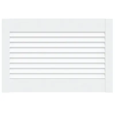 vidaXL Vrata za omarico z letvicami bela 39,5x59,4 cm trdna borovina