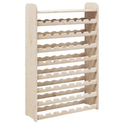 vidaXL Stojalo za vino z zgornjo ploščo 72,5x25x111,5cm trdna borovina