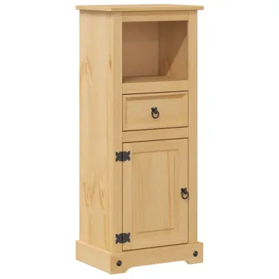 vidaXL Kopalniška omarica Corona 45x33x110 cm trdna borovina