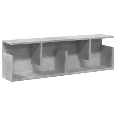 vidaXL Stenska omarica 100x20x30 cm betonsko siva inženirski les