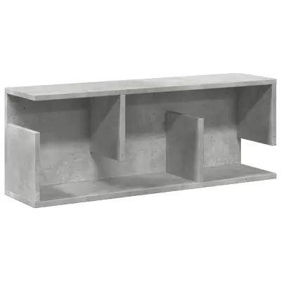 vidaXL Stenska omarica 80x20x30 cm betonsko siva inženirski les