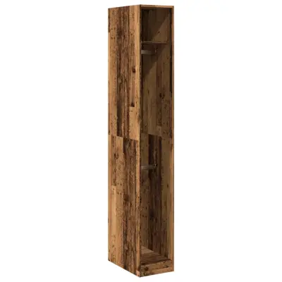 vidaXL Garderobna omara starinski les 30x50x200 cm inženirski les