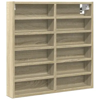 vidaXL Vitrina sonoma hrast 60x8,5x58 cm inženirski les