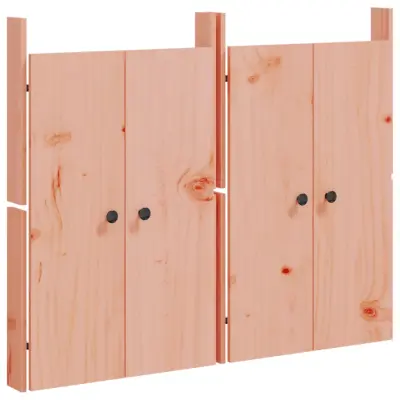 vidaXL Zunanja kuhinjska vrata 2 kosa 50x9x82 cm trden les douglas