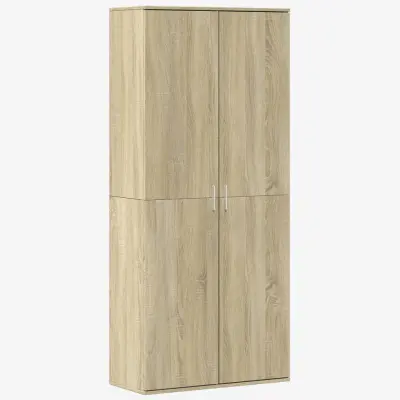 vidaXL Visoka omara sonoma hrast 80x35x180 cm inženirski les