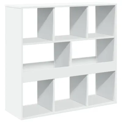 vidaXL Pregrada za prostor bela 100x33x94,5 cm inženirski les