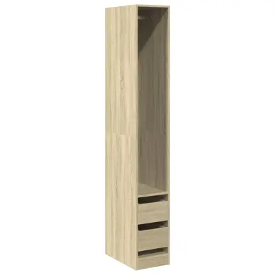 vidaXL Garderobna omara sonoma hrast 30x50x200 cm inženirski les
