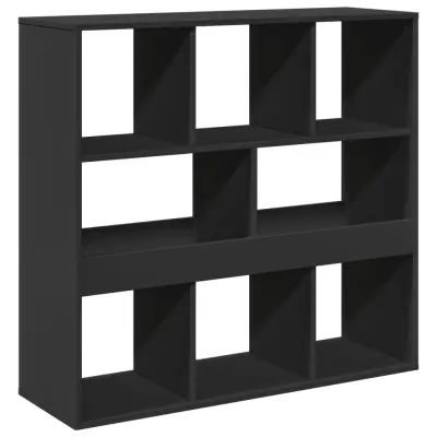 vidaXL Knjižna omara/pregrada črna 100x33x94,5 cm