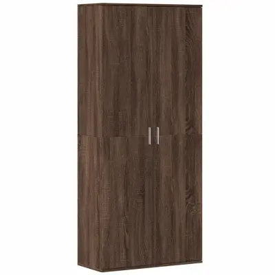 vidaXL Visoka omara rjavi hrast 80x35x180 cm inženirski les