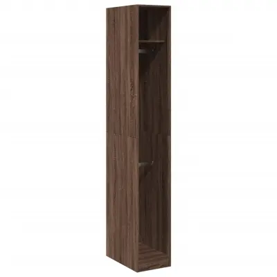 vidaXL Garderobna omara rjavi hrast 30x50x200 cm inženirski les
