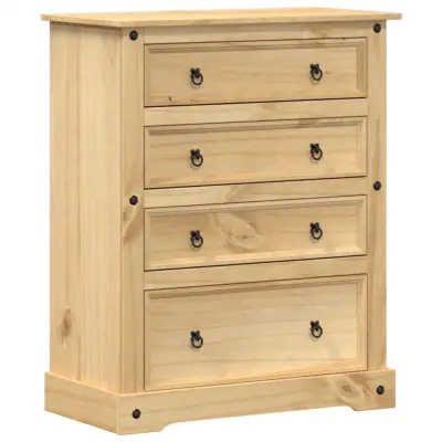 vidaXL Predalnik Corona 92x48x120 cm trdna borovina