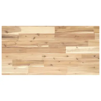 vidaXL Kopalniški pult neobdelan 100x40x2 cm trden akacijev les