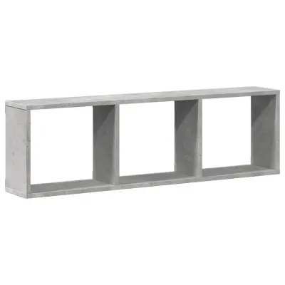 vidaXL Stenska omarica 100x16x30 cm betonsko siva inženirski les