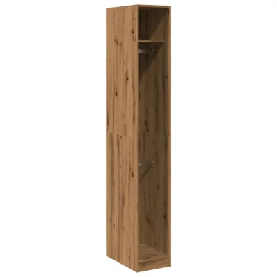 vidaXL Garderobna omara artisan hrast 30x50x200 cm inženirski les