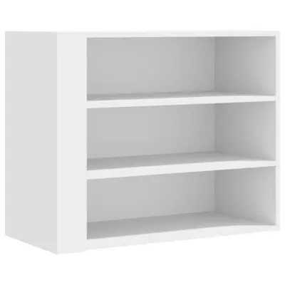 vidaXL Stenska omarica bela 75x35x60 cm inženirski les