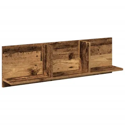vidaXL Stenska omarica 100x16,5x30 cm starinski les inženirski les