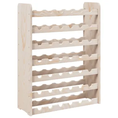 vidaXL Stojalo za vino 67,5x25x87 cm trdna borovina