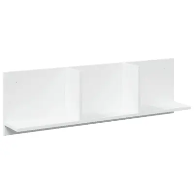 vidaXL Stenska omarica 100x16,5x30 cm bela inženirski les