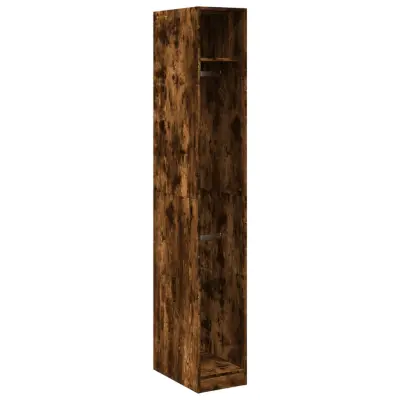 vidaXL Garderobna omara dimljeni hrast 30x50x200 cm inženirski les