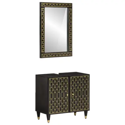 vidaXL Kopalniška garnitura 2-delna trden mangov les