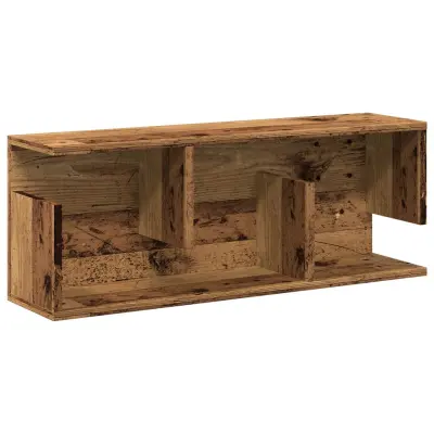vidaXL Stenska omarica 80x20x30 cm starinski les inženirski les