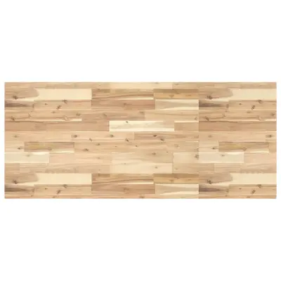 vidaXL Kopalniški pult neobdelan 140x60x4 cm trden akacijev les