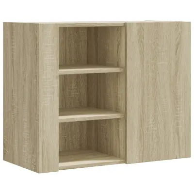 vidaXL Stenska omarica sonoma hrast 75x35x60 cm inženirski les