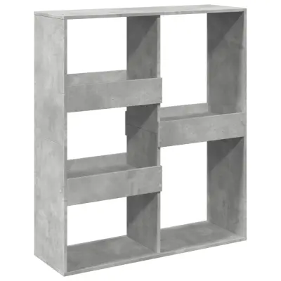vidaXL Knjižna omara/pregrada betonsko siva 100x33x115 cm