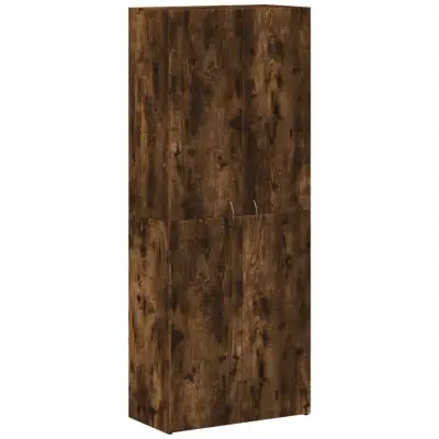 vidaXL Arhivska omara dimljeni hrast 60x32x153 cm inženirski les