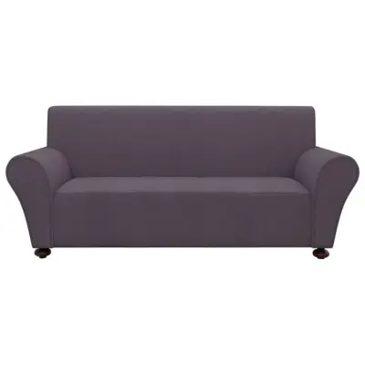 131084 vidaXL Stretch Couch Slipcover Anthracite Polyester Jersey