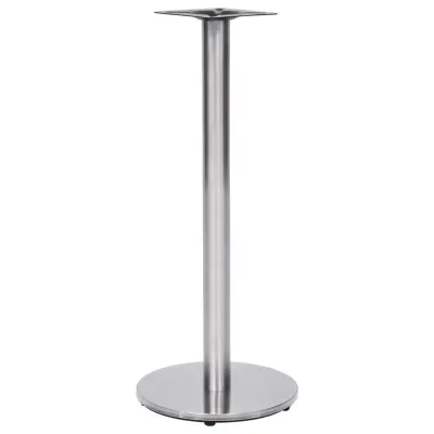 vidaXL Noga za bistro mizo srebrna Ø45x107 cm nerjaveče jeklo