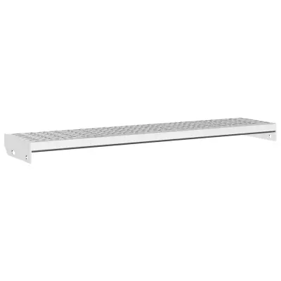 vidaXL Stopnica z rešetko 100x24x7 cm pocinkano jeklo