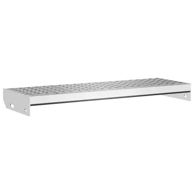 vidaXL Stopnica z rešetko 70x24x7 cm pocinkano jeklo
